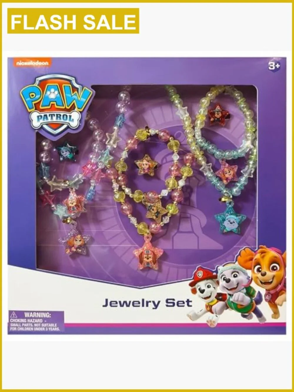 Paw Patrol Dress Up Jewelry Set - 9 Piece Necklaces Bracelets Rings for Kids